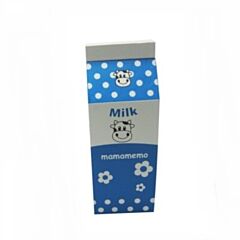 Leksaksmat - Mjölkkartong i trä - blå - MaMaMeMo