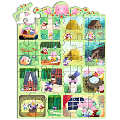 Djeco pussel - Story Puzzle, The Three Little Pigs - 35 bitar. Leksak