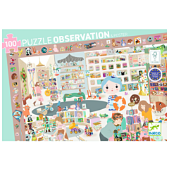 Djeco - Stort pussel - Observation The Little Shop - 100 bitar. Leksak