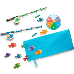 Fiskespel i trä - fånga och räkna - Melissa & Doug. Leksak