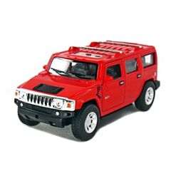 Bil i metall - Hummer H2 SUV (2008) - röd