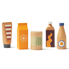 Kids Concept - Leksaksmat - Flask-och burkset, 5 st. Leksak