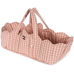 Konges slöjd - Babylift till docka - Powder pink check. Leksak