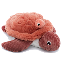 Sköldpadda med baby - gosedjur - 29 cm - rosa  - Les deglingos. Rolig leksak och fin doppresent