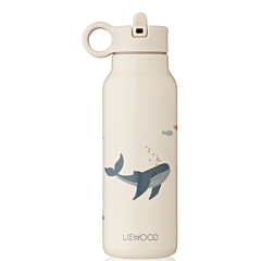 Liewood flaska - Falk water bottle - Alphabet Sandy - 350 ml . Praktisk till utflykten.