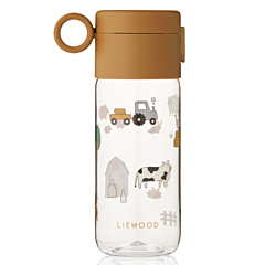 Liewood flaska - Falk water bottle - Alphabet Sandy - 350 ml . Praktisk till utflykten.