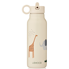 Liewood flaska - Falk water bottle - Alphabet Sandy - 350 ml . Praktisk till utflykten.