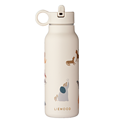 Liewood flaska - Falk water bottle - Alphabet Sandy - 350 ml . Praktisk till utflykten.