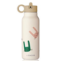 Liewood flaska - Falk water bottle - Alphabet Sandy - 350 ml . Praktisk till utflykten.