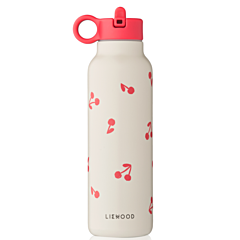 Liewood flaska - Falk water bottle - Splash dots Mist - 500 ml. Praktisk flaska till utflykten.