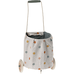 Maileg - Trolley - Multi dots - Blue 