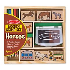 Stämpelset - hästar - Melissa & Doug