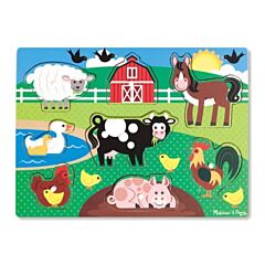 Knopp-pussel - bondgård - 8 bitar - Melissa & Doug