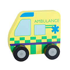 Ambulans i trä, gul - Orange Tree Toys. Leksak