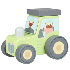 Traktor i trä, grön - Orange Tree Toys. Leksak