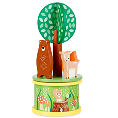 Speldosa med skogsdjur - karusell - Orange Tree Toys. Barnrum, doppresent