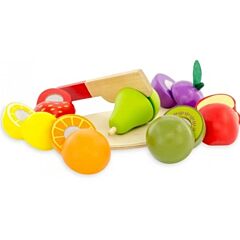 Leksaksmat - Fruktlåda med delbar frukt 